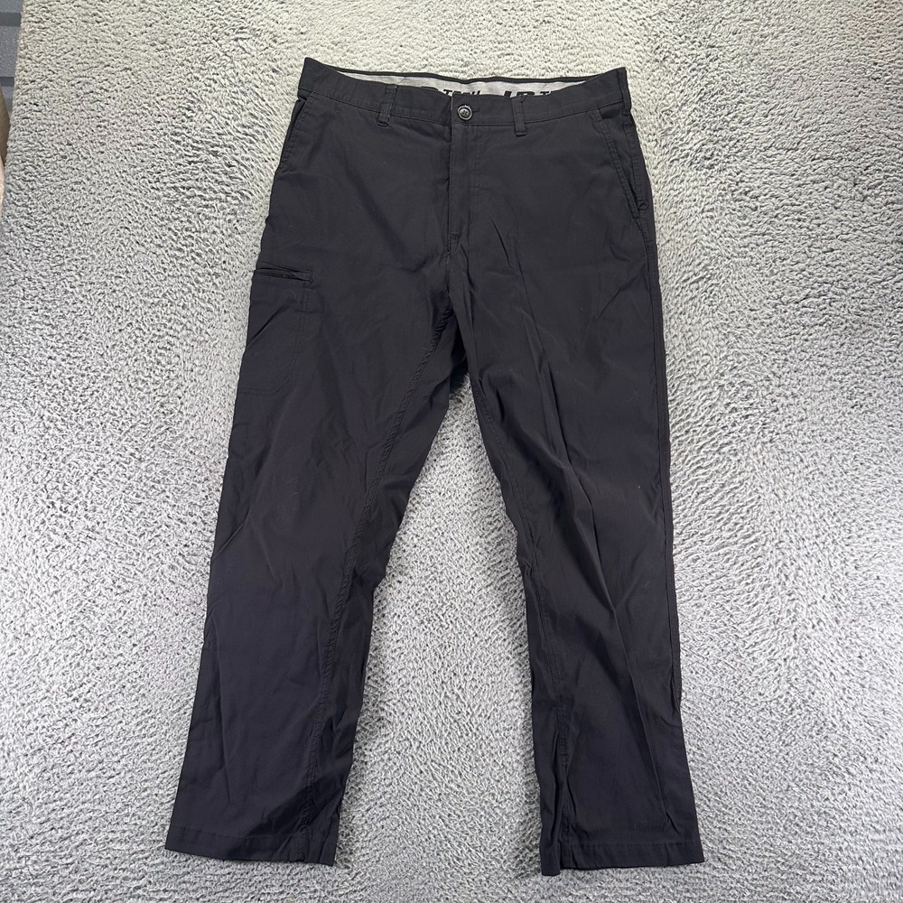 UB Tech Pant Mens 38x30 Black Nylon‎ Windbreaker Straight Gorpcore Hiking Travel